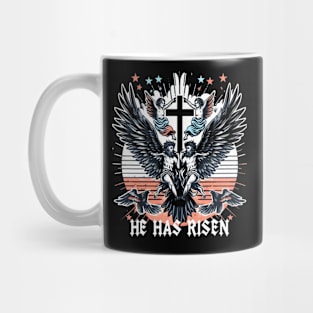 He has Risen - Luke 24:6-7 Happy Easter Design Mug